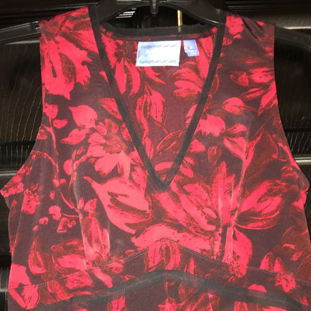 Simply Vera Vera Wang Red/Black party dress size 4